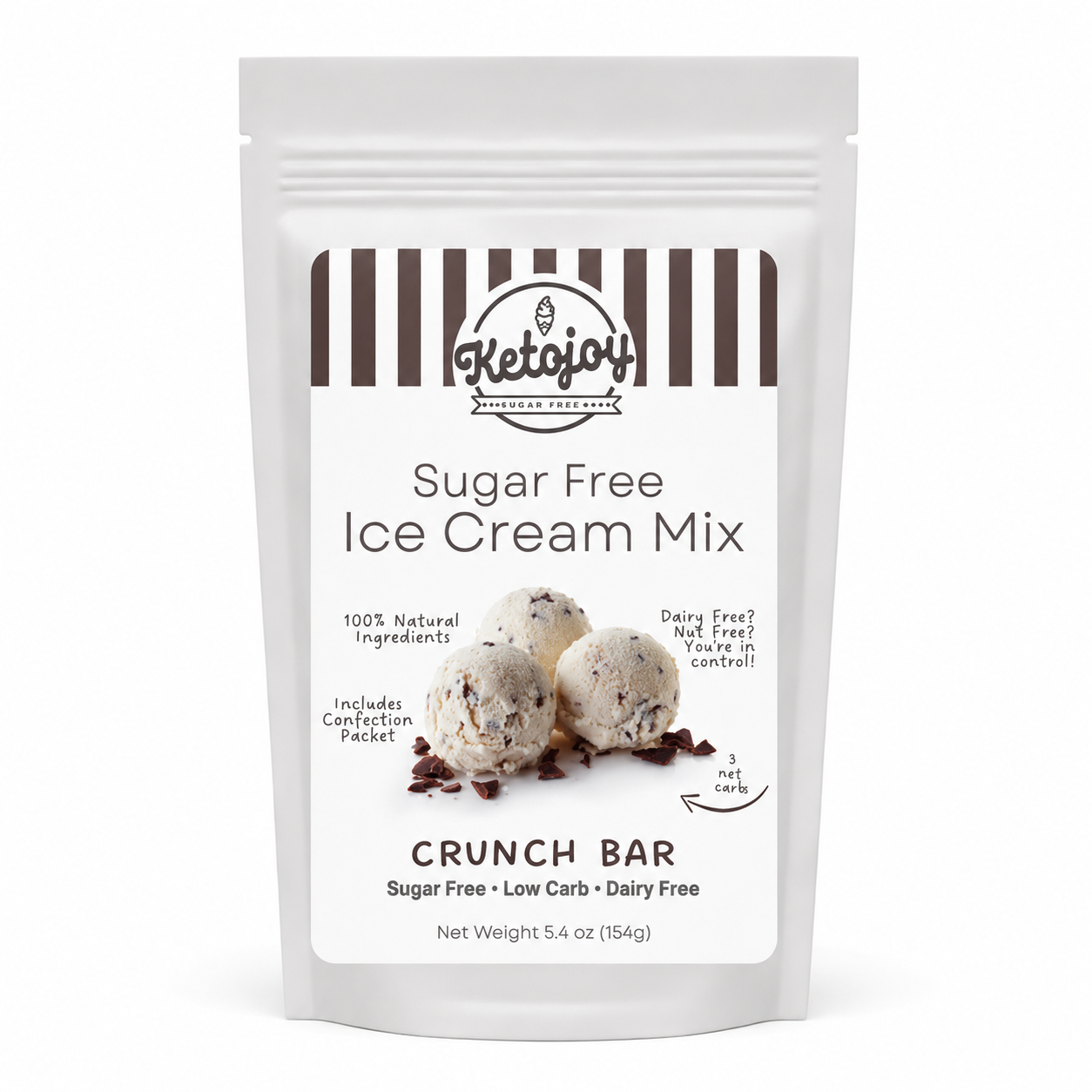 Ice Cream Mix - CRUNCH BAR - 1g net carb